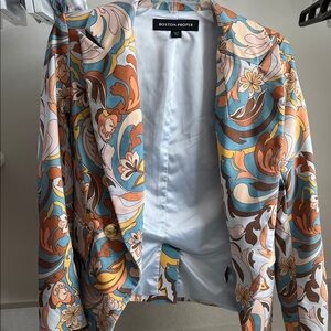 Boston Proper Women's Multicolor Floral Blazer